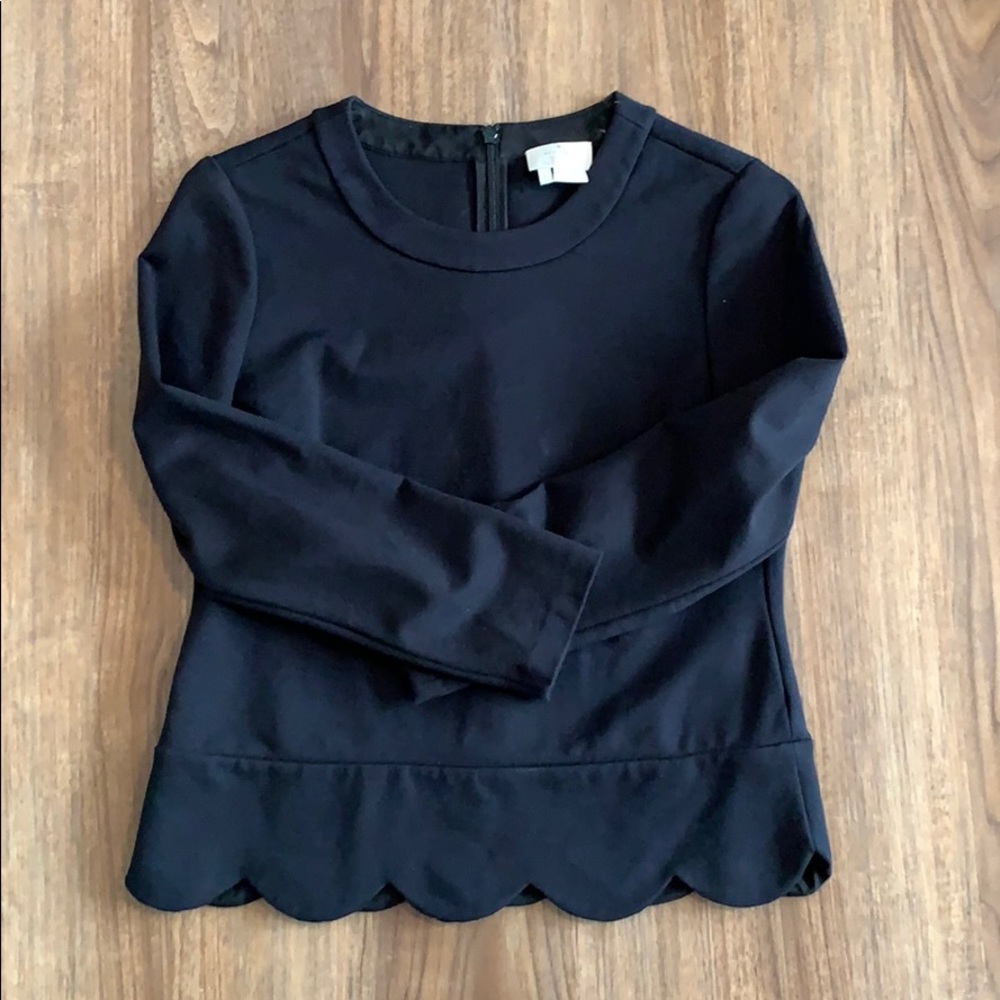 Kate Spade cropped scallop shell